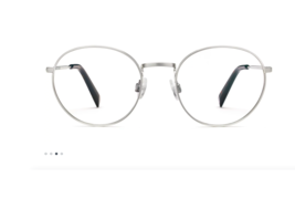 Warby Parker Simon Eyeglasses Sunglasses Silver Women&#39;s Unisex 50-19-145 Medium - £52.33 GBP