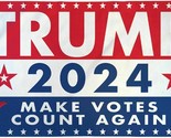 Trump 2024 (Make Votes Count Again) MAGA 3x5 Feet Banner Flag - $17.09
