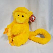 Fiesta Stuffed Plush 1996 Bright Yellow Monkey Chimp Ape Gorilla 13&quot; Be ... - £69.76 GBP