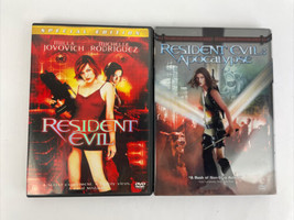 Lot Of 2 X Resident Evil + Resident Evil Apocalypse Dvd Video Mill Jovovich Mint - £10.19 GBP