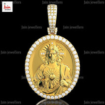 18 Kt, 22 Kt Real Solid Yellow Gold Jesus Head Necklace Pendant 20-45 Gms 60 MM - £2,935.78 GBP+