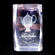 2004 Noritake 100 Years Anniversary Employee Commemorative Crystal Paper Weight - £27.43 GBP