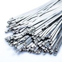 Metal Zip Ties 20pcs, 11.8 inches 304 Stainless Steel multi-purpose self... - $7.92