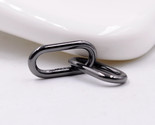 2022 Me Collection 925 Sterling Silver ME Styling Black Double Link Charm  - £9.42 GBP