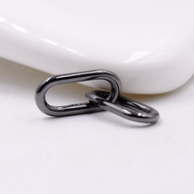 2022 Me Collection 925 Sterling Silver ME Styling Black Double Link Charm  - £9.40 GBP