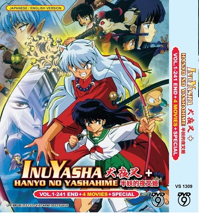 DVD Inuyasha Complete TV Series + Hanyo No Yashahime (Vol.1-241End+4Movies+SP) - £67.30 GBP