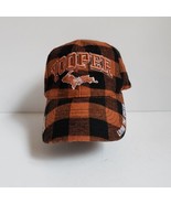Yooper Adjustable Baseball Cap Orange Black Plaid Flannel Hat Upper Peni... - £9.58 GBP