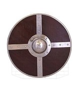 NauticalMart Round Medieval Wooden Round Shield   - $215.97 CAD