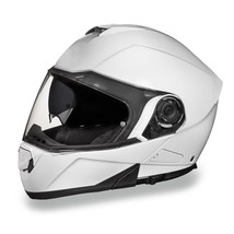 Daytona Helmets Dot GLIDE-HI-GLOSS White Modular Flip-Up Motorcycle Helmet MG1-C - £120.83 GBP