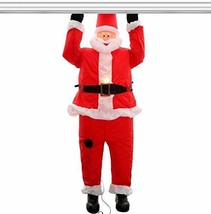 Inflatable Air Blown-Funny ROOF Hanging Santa-Christmas Outdoor Yard Decoration - £87.02 GBP