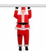 Inflatable Air Blown-Funny ROOF Hanging Santa-Christmas Outdoor Yard Dec... - £86.70 GBP
