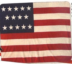 AMERICAN FLAGS U.S.A. Flag Fleece Throw Blanket - 50&quot; X 60&quot; - £13.99 GBP