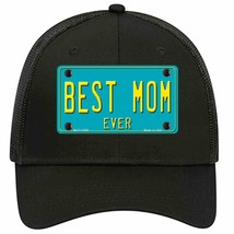 Best Mom Ever Novelty Black Mesh License Plate Hat - £22.74 GBP