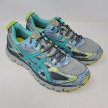 Asics Gel-Scram 3 Women&#39;s Running Shoes Mid Grey/Turquoise/Aluminum Size 10 T6K7 - £21.89 GBP