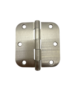 Door Hinge Satin Nickel 3 1/2 in x 5/8 Radius Corner Interior Residenti ... - $8.06