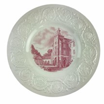 Vintage Wedgwood Smith College Plate Great Tower Red Transferware 10-1/2... - $668.37 MXN