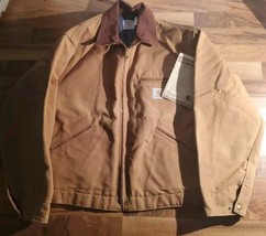 Vintage Carhartt Size 50 2XL Blanket Lined Work Jacket 6BLJ Detroit Coat... - $158.39