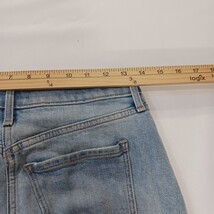 Old Navy RN#160476 Women's Blue Frayed Bottom Pockets Denim Mini Skirt Size 0 image 4