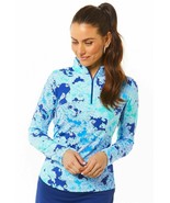 NWT Ladies IBKUL PASCHA NAVY SEAFOAM Long Sleeve Mock Golf Shirt M L XL XXL - $1,430.40 MXN