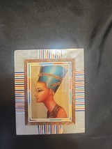 Egyptian Inlaid Pharaoh Papyrus Box 5 Beautiful - $14.50