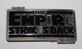 Star Wars Empire Strikes Back Logo Large Metal 3-D Belt Buckle Silver To... - £7.75 GBP
