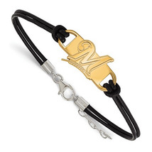 SS GP  Milwaukee Brewers Leather Bracelet Small Center - $80.46
