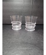 Amalia Clear Pair Old Fashioned Whiskey Glasses Rope Twist JULISKA Set Of 2 - $135.78 CAD