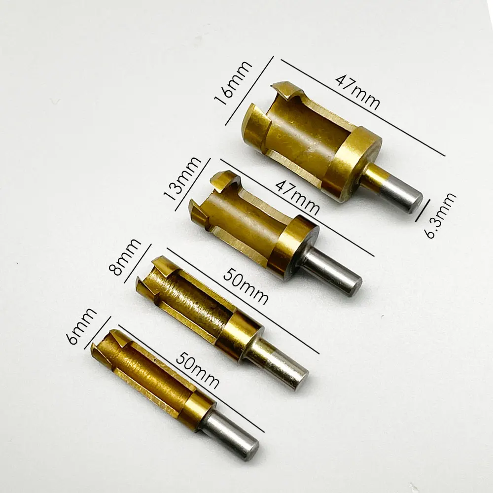 Binoax 4pcs  Cutter Drill Bit Set 1/4&quot; 3/8&quot; 1/2&quot; 5/8&quot; wor   Cutter Cutting Tools - £154.23 GBP