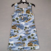 Vtg Shannon Marie Women&#39;s M Hawaiian Print Sleeveless Dress, Made in Haw... - $30.96