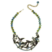 Heidi Daus &quot;GOING BATTY&quot; CRYSTAL AND ENAMEL ACCENTED BEAD NECKLACE - $193.05