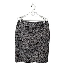 Liz Claiborne Skirt Womens Size 12 Black White Pencil Skirt Knee Length Stretch - £13.40 GBP