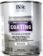 Do It Best Quality Paints Industrial Strength Waterborne Coating White P... - £22.01 GBP