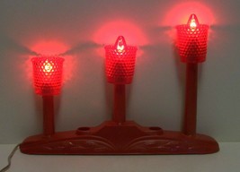 Vintage Red 3-Light Candalabra Candolier - $17.10