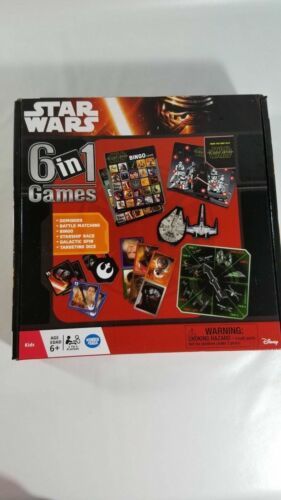  Disney Star Wars The Force Awakens 6-in-1 Game Collection by Wonder Forge (NIB) - $9.90