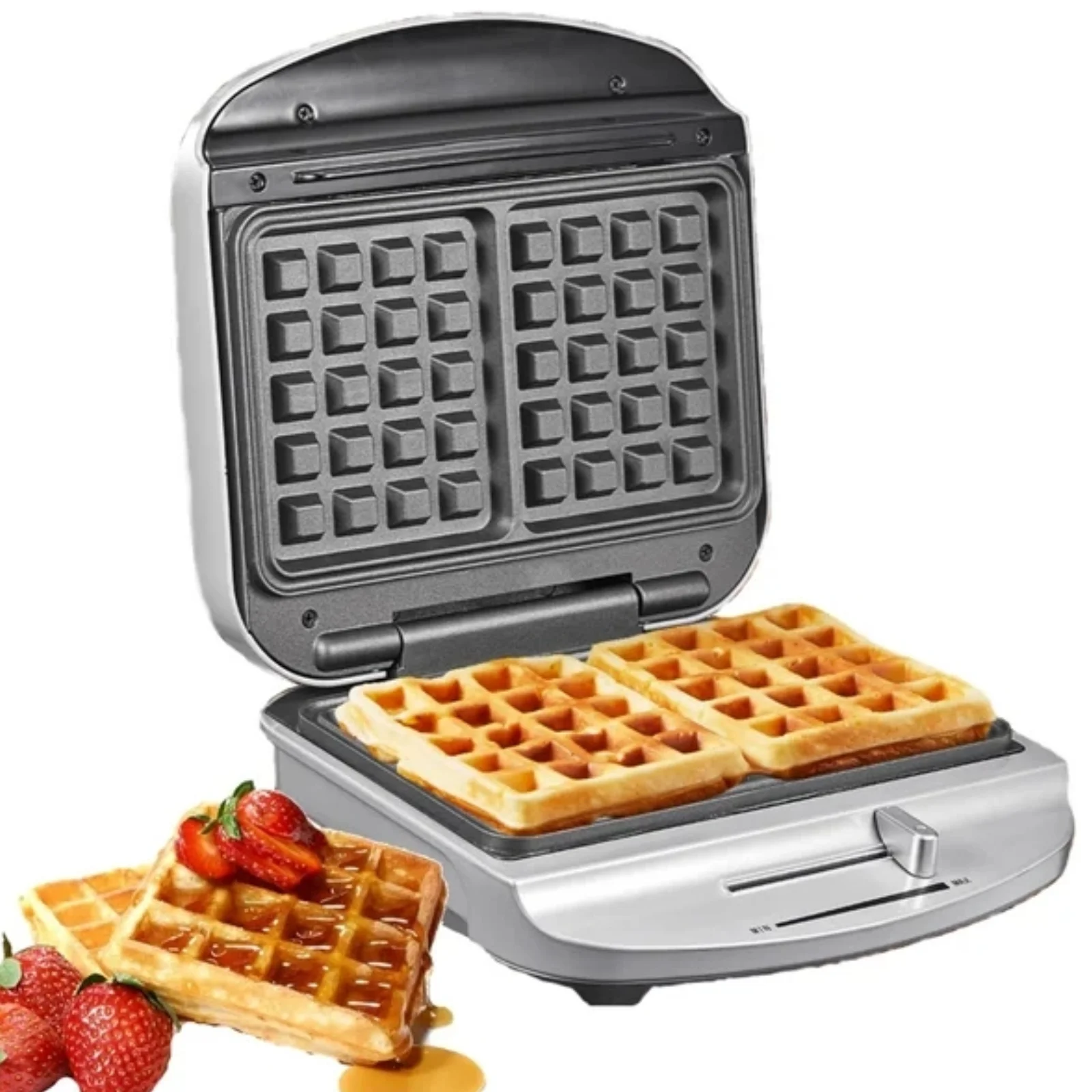 Waffle Maker, Temperature Control, PFOA Free Nonstick Surfaces, Indicato... - £71.57 GBP