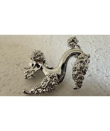 Gerry&#39;s Playful Poodle Brooch Pin Vintage Silver Tone - $23.02 CAD