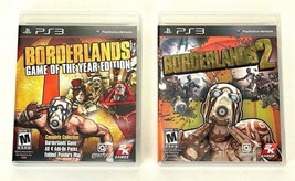 Borderlands, Game of the Year Edition Sony &amp; Borderlands 2-PS3 Complete Tested  - £11.17 GBP
