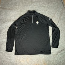 Under Armour Mens Pullover 2XL XXL Black Gray Ryder Cup Hazeltine 2016 G... - $24.98