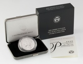 2020-W 1 Oz. Palladium Uncirculated Burnished American Eagle in Original... - $3,492.72