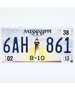 2013 United States Mississippi Lighthouse Bus License Plate 6AH 861 - €12,88 EUR