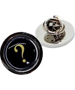 Unique QUESTION MARK PIN BADGE murder mystery TYPEWRITER KEY brooch VINTAGE - $13.88 CAD