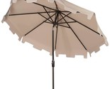 Safavieh Outdoor Collection Zimmerman Crank Market Umbrella with Flap - £119.49 GBP