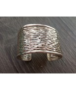 JRI Mexican 925 Sterling Silver 1.5 Inch Wide Cuff Bracelet Free Shipping - $3,102.69 MXN