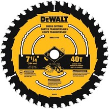 CASE (10) DEWALT DWA171440B10 7-1/4&quot; CARBIDE TIP CIRCULAR SAW FINISH BLA... - £90.35 GBP