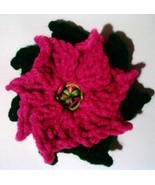 Crochet Pattern 3580B PDF File for Poinsettias for Pin; 4 Variations - £2.39 GBP