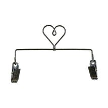 Classic Motifs 6 Inch Heart Clip Charcoal Craft Holder - $9.95