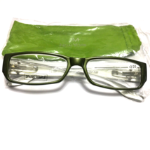 Joy Mangano Green Reader Glasses Spring Temple Lens +2.00 - 16E - £10.89 GBP