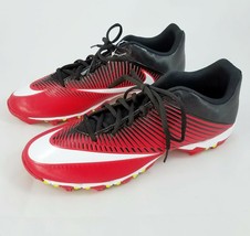 Nike VPR Fastflex Football Cleats Red Black White Swoosh Mens 12 NWOB 833391-610 - £31.55 GBP