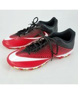 Nike VPR Fastflex Football Cleats Red Black White Swoosh Mens 12 NWOB 83... - £31.71 GBP