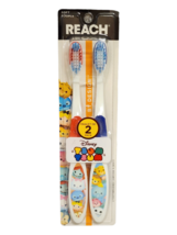 Disney TSUM TSUM Toothbrush by Reach, Kids Soft Bristle Toothbrush 2Pack - £4.87 GBP